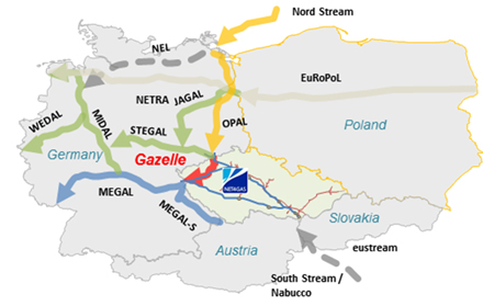 газопровод Opal газопровод Opal
