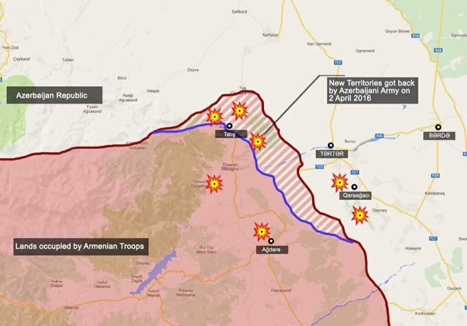 Карта боевых действий в карабахе на сегодня