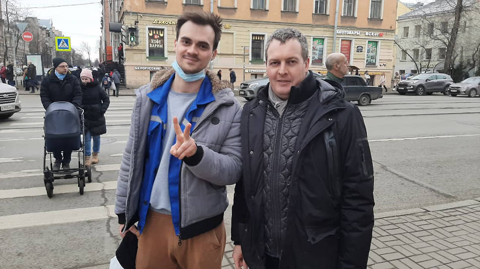 Гражданин Белоруссии Егор Мякинников и адвокат «Апологии протеста» Сергей Локтев