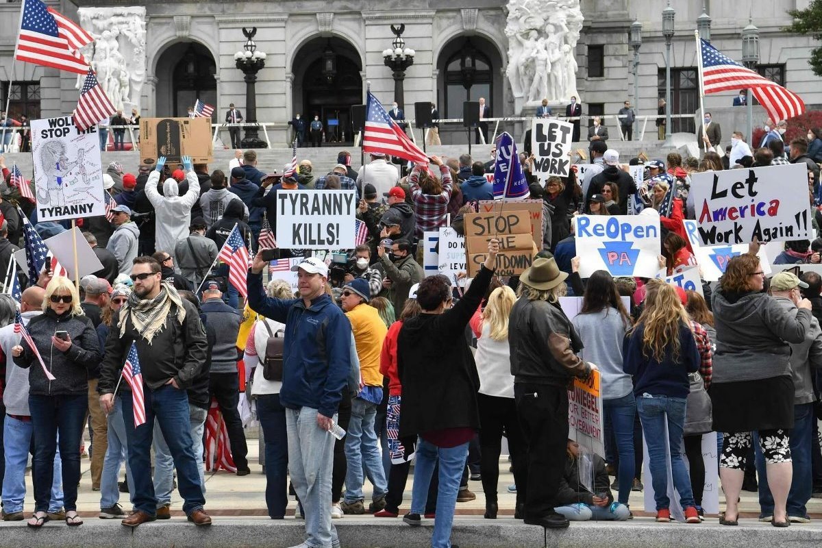 Митинги в США Blm