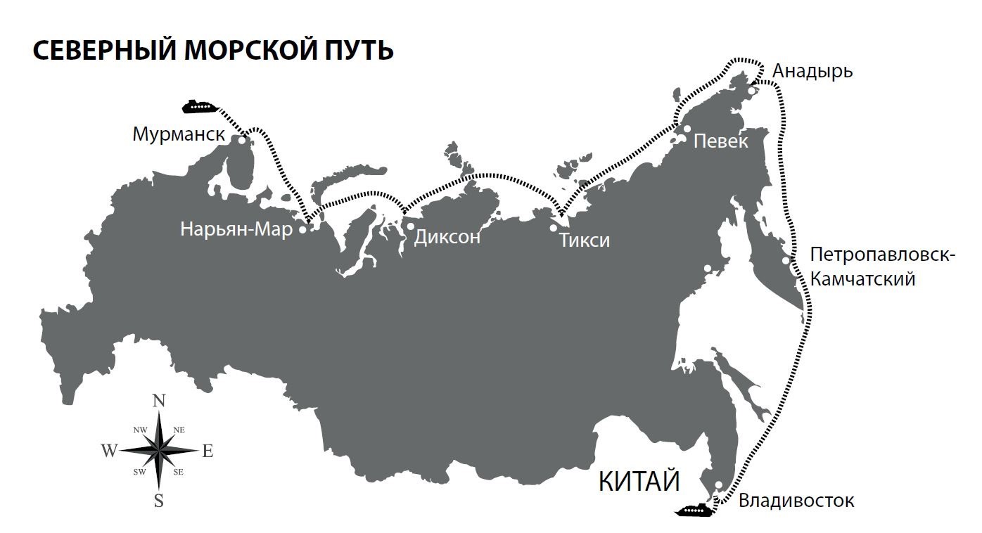 Северный морской путь листовой