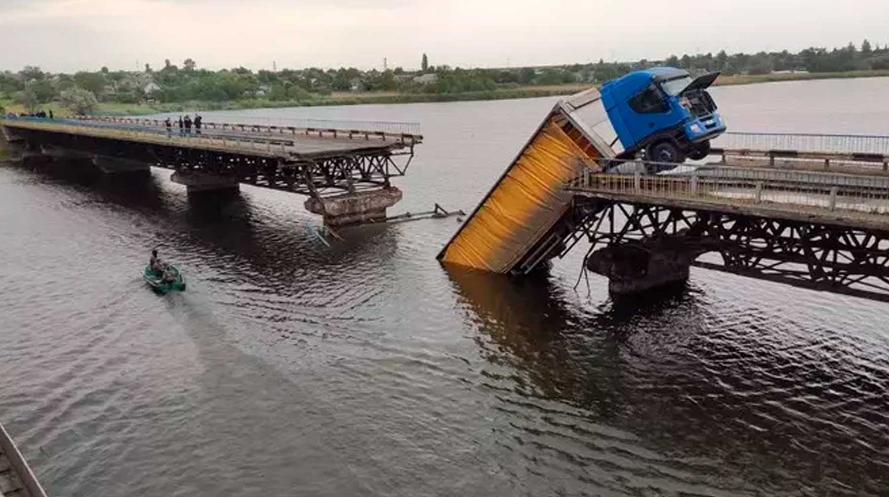 Разрушенные мосты на Украине