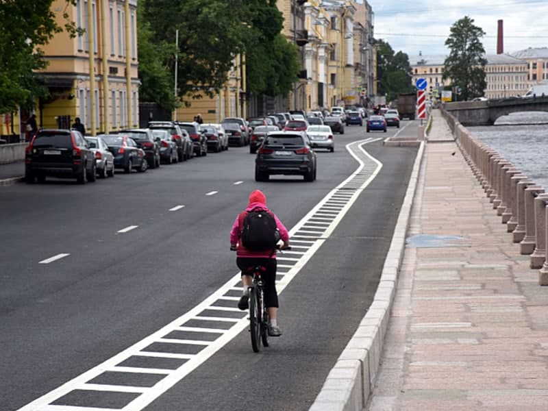 11,5 километров велодорожек появятся в Петербурге в 2021 году