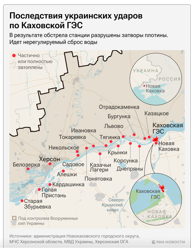 Карта Голой Пристани подробная — улицы, номера домов