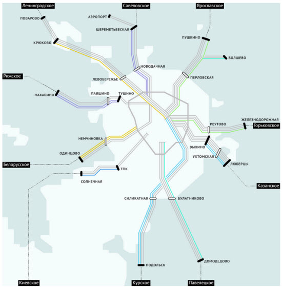 Легкое метро подмосковье схема