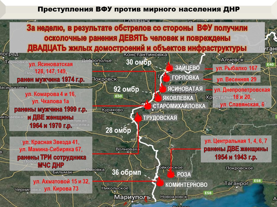 Карта оборонительных сооружений на донбассе