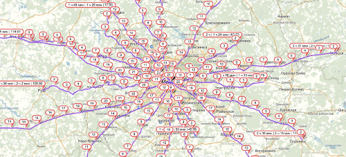 Ограничение скорости в москве карта