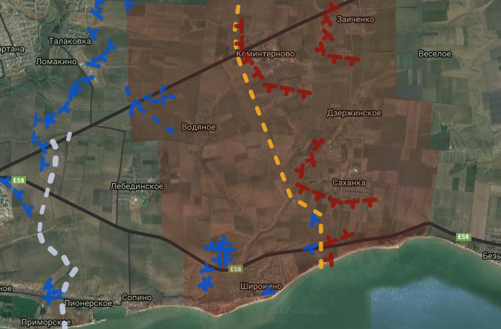 Карта украины новоазовск