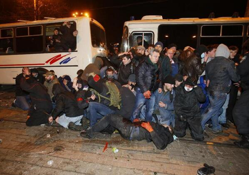 Донецк встречал сегодня представителей Майдана. 11:45 после полудня - 13 марта 2014